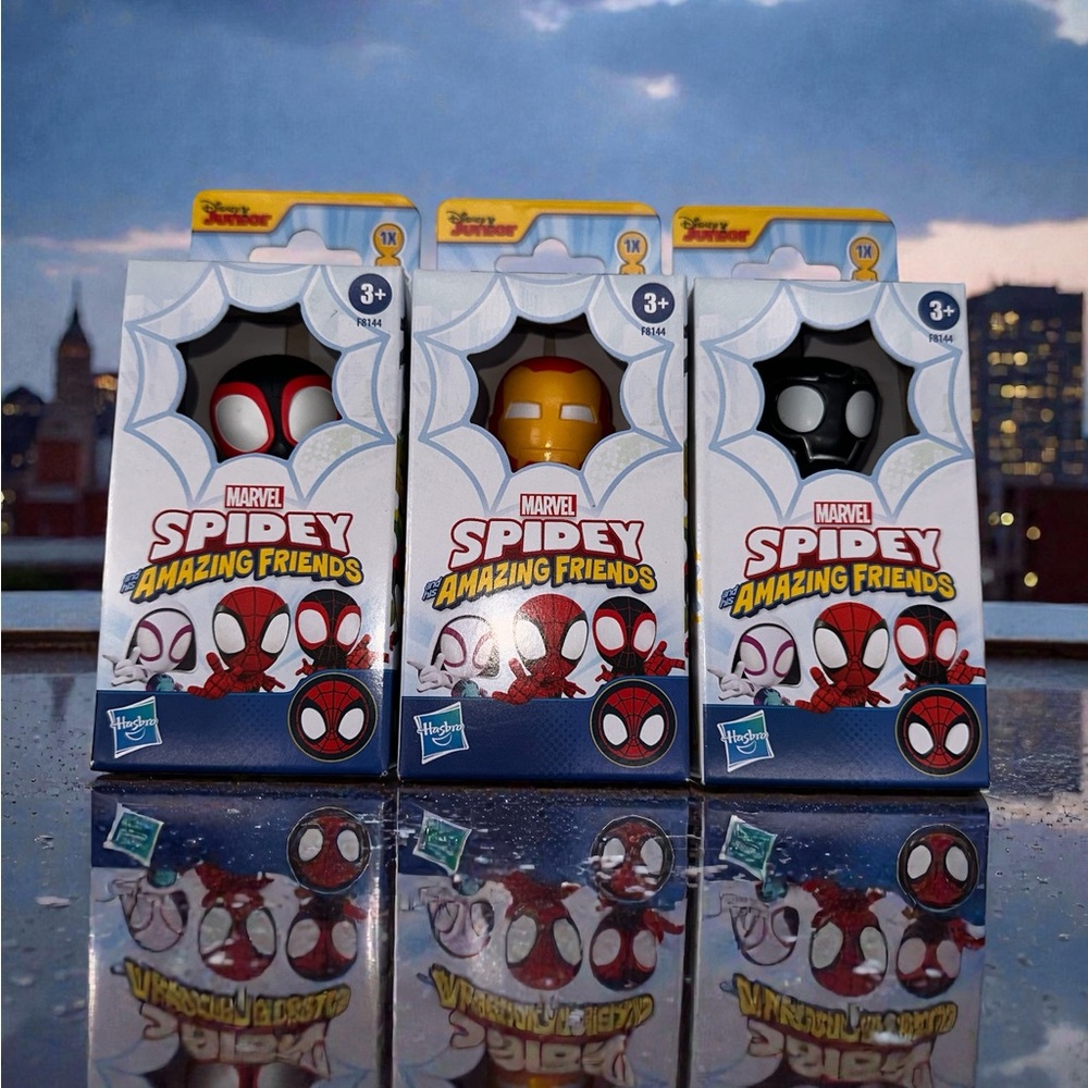 3 PC Marvel Spidey And His Amazing Friends NIB Miles Morales, Spidey, Iron Man